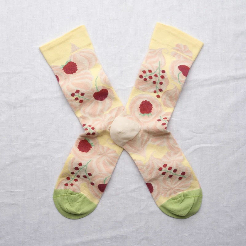 Socken Pavlova hellgelb von Bonne Maison