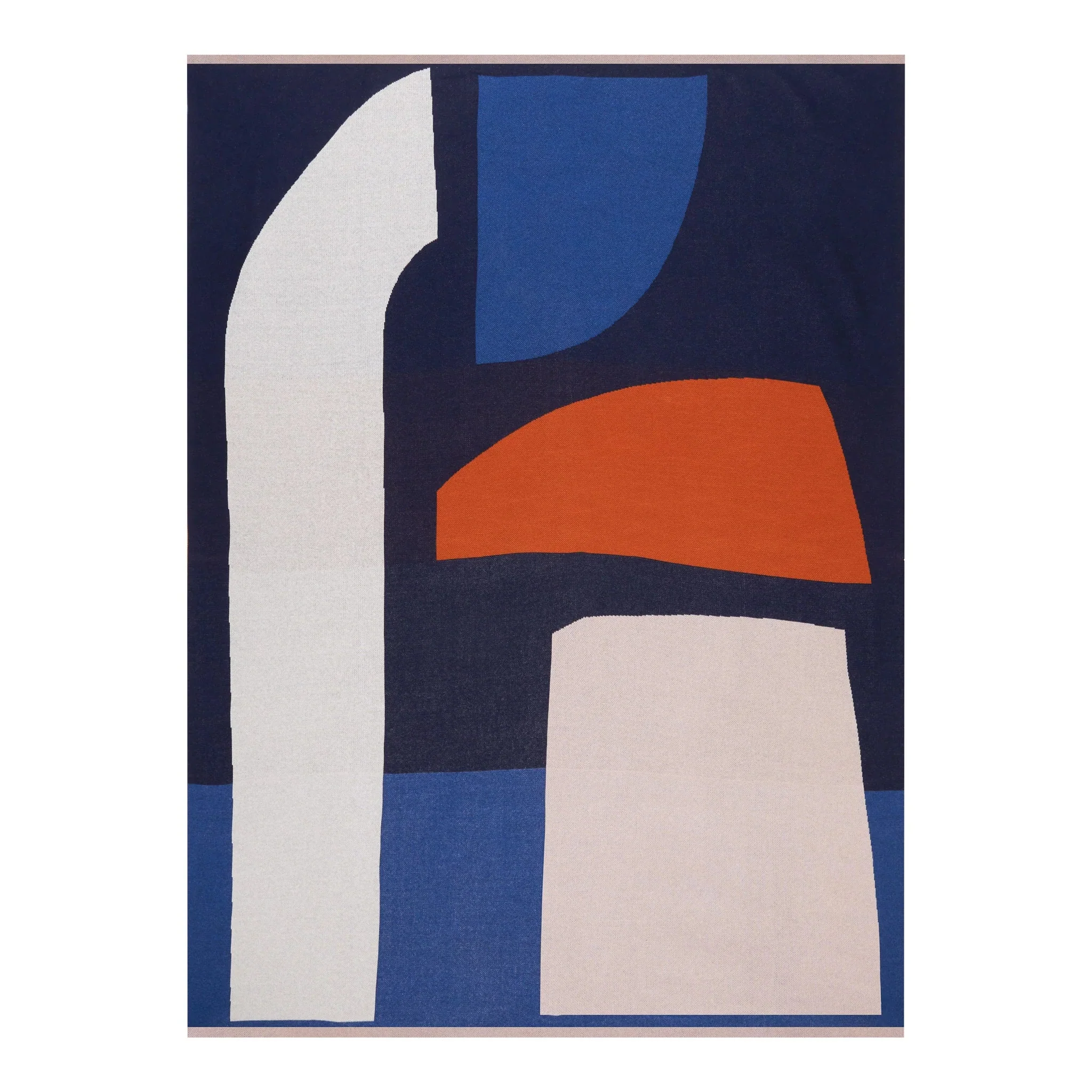 Sofadecke aus Baumwolle Form Navy - Image 2
