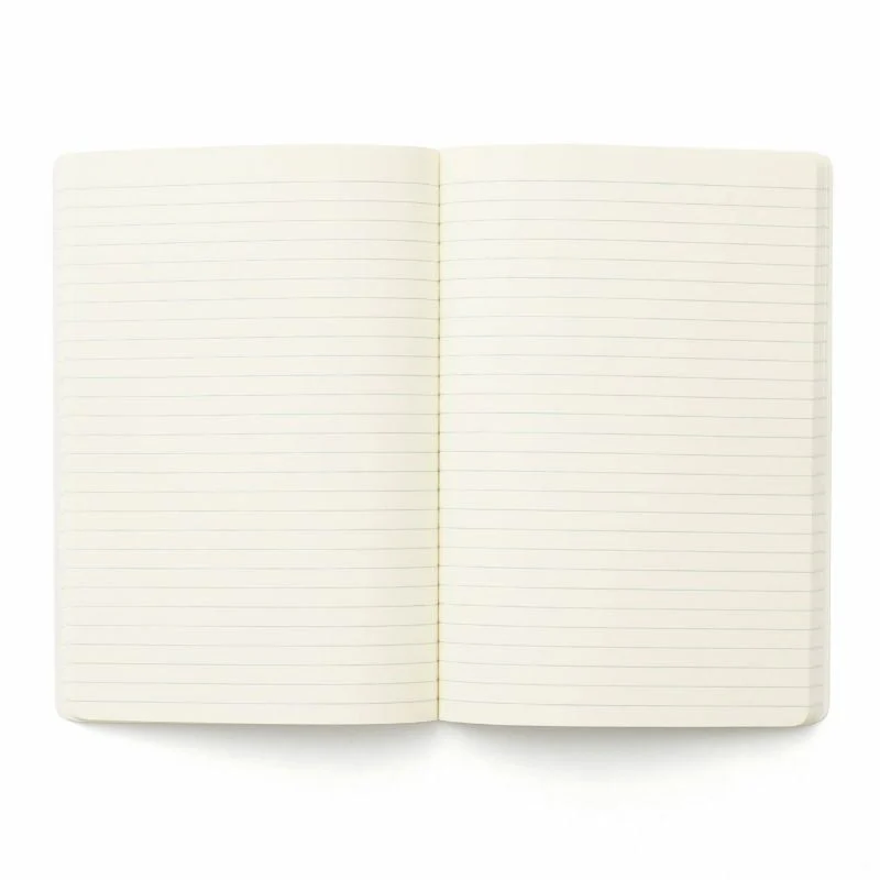 Soft PP Notebook A5 Black - schwarz - ruled | liniertes Notizbuch - Image 4