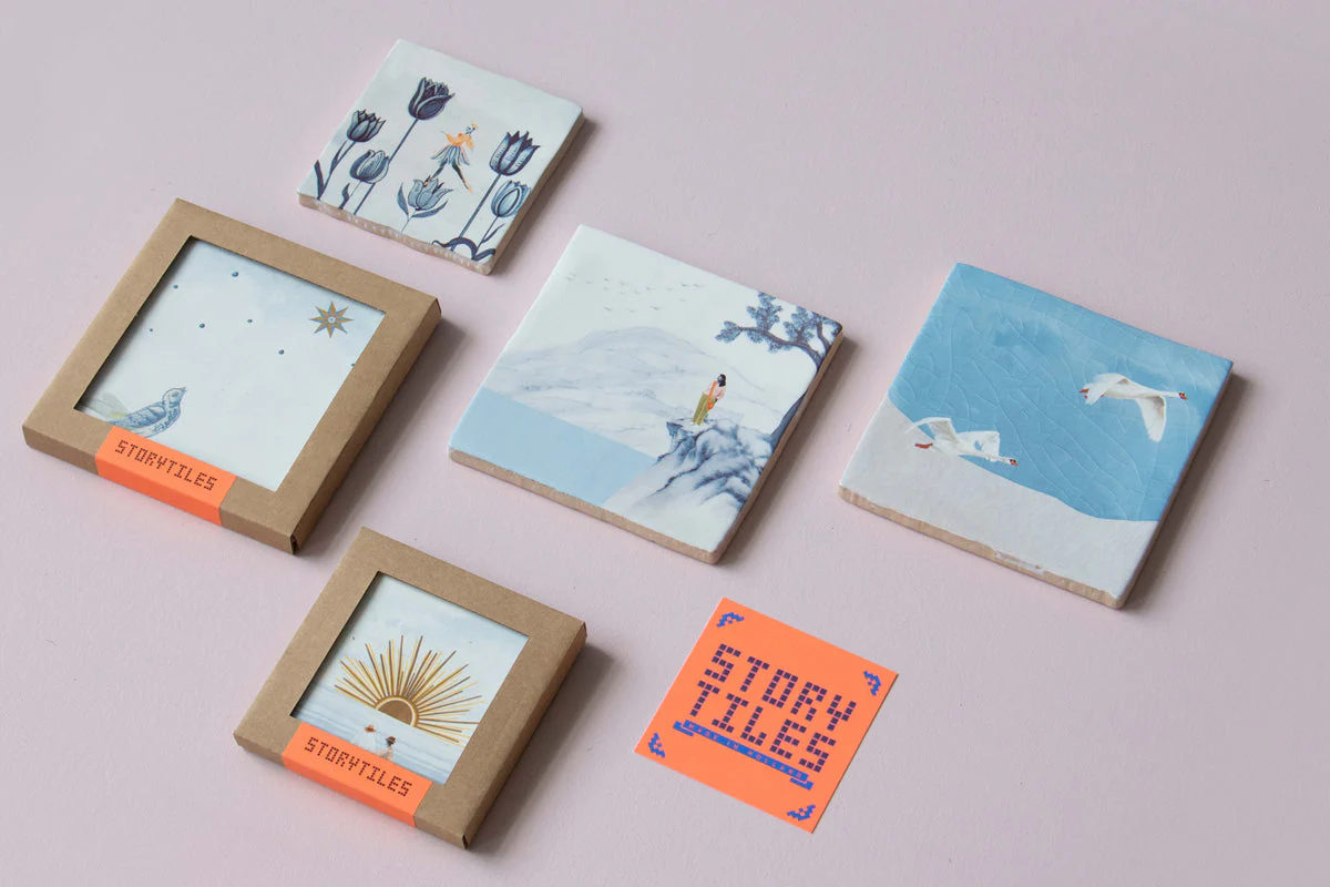 Spread your wings - fliegende Schwäne - Medium - StoryTiles - Image 3