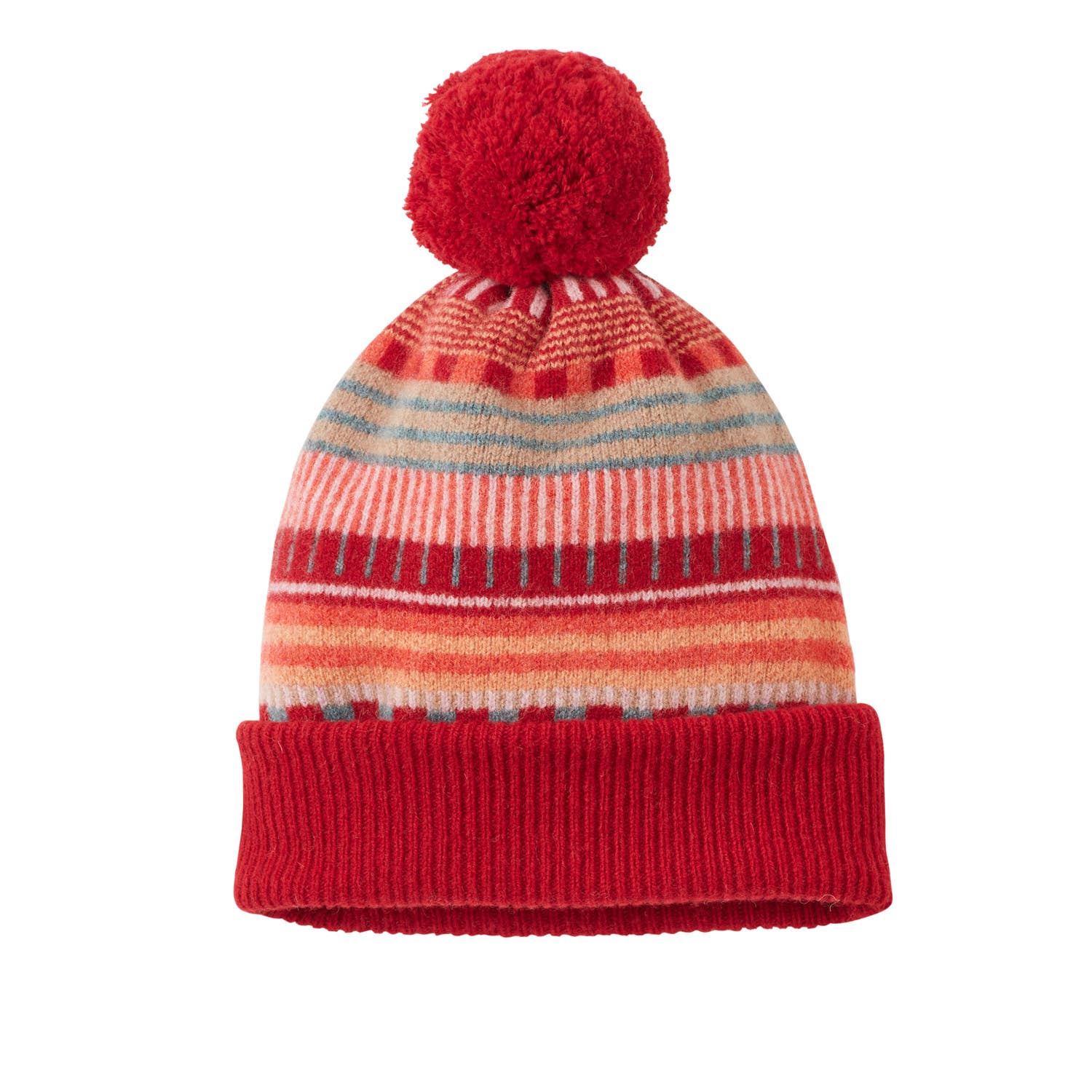 Static Stripe Mütze - Dubonnet