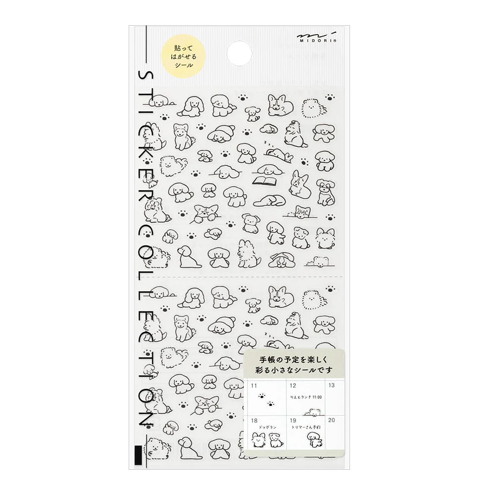 Sticker Dog Black & White