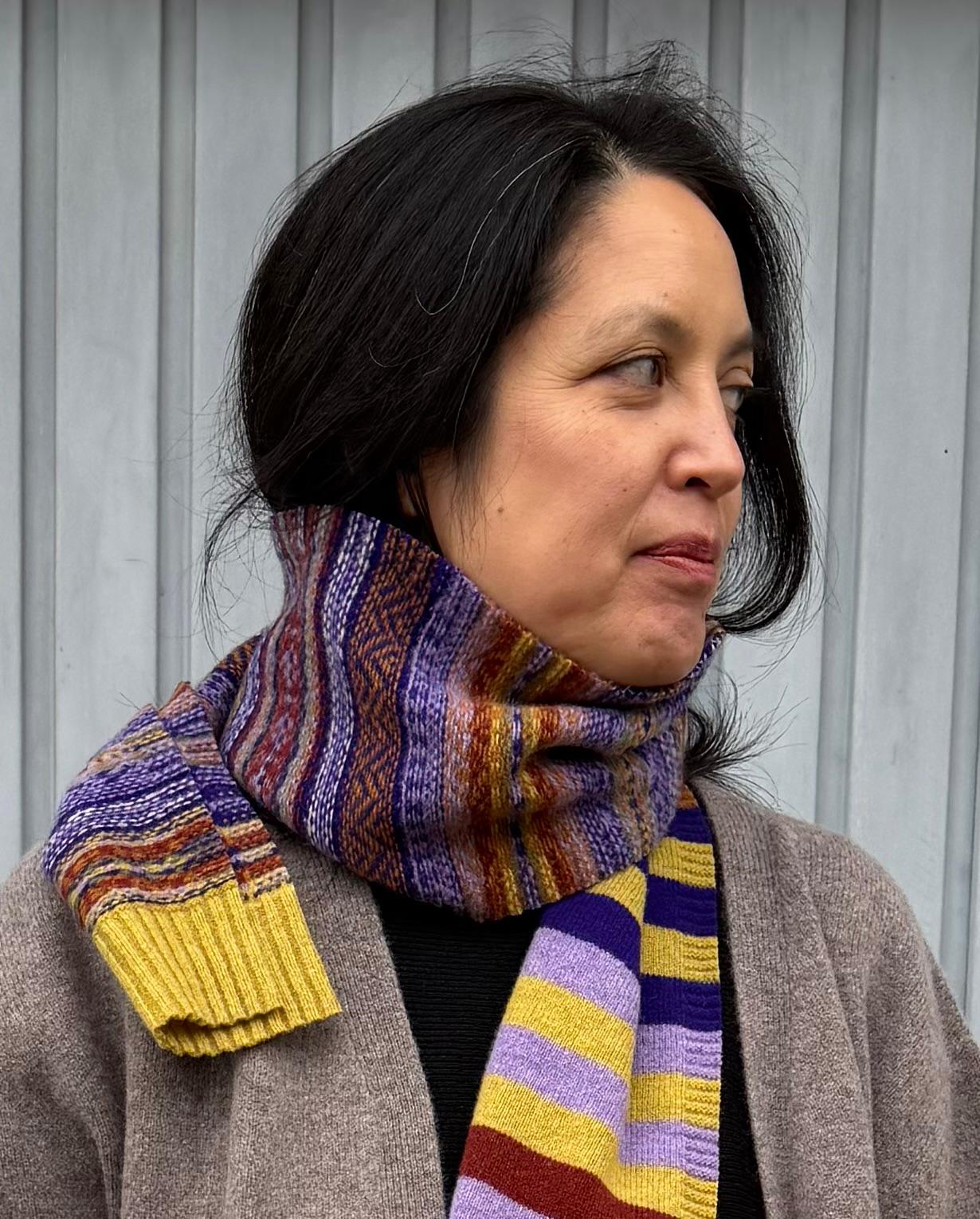 Stobo Scarf Mulberry - Image 3