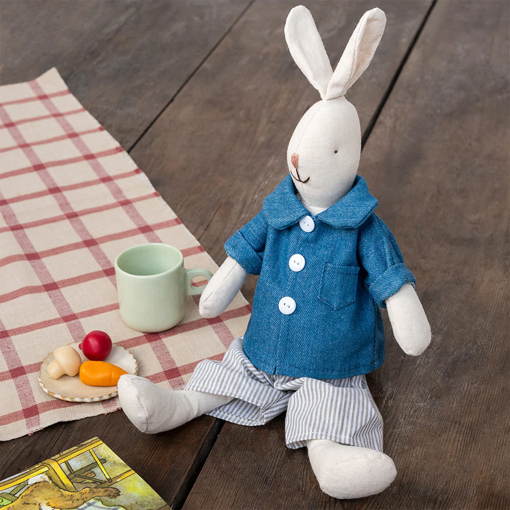Stofftier Hase im blauen Anzug - Image 2