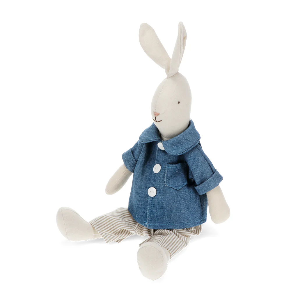 Stofftier Hase im blauen Anzug - Image 4