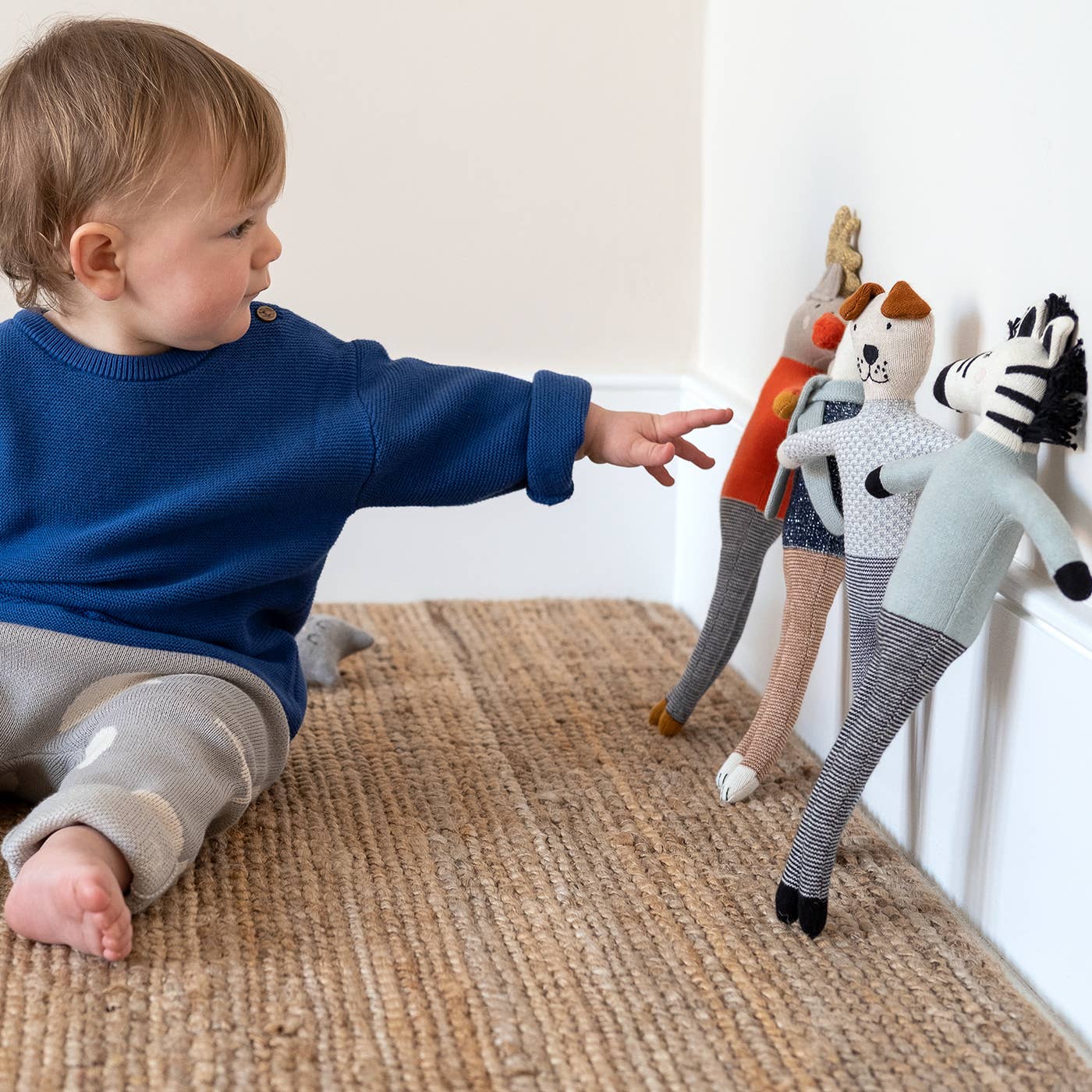 Gestricktes Zebra | Stofftier aus Baumwollgarn - Image 2