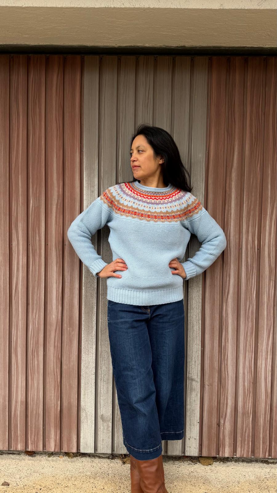 Stoneybrek Sweater Cornflower