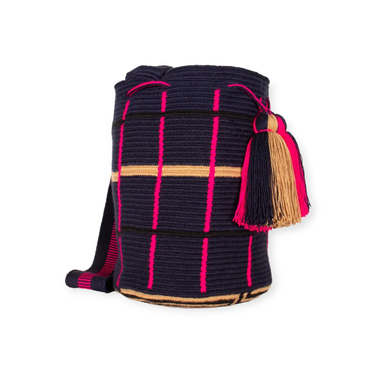 Stripe crossbody bag L | Navy - Image 3