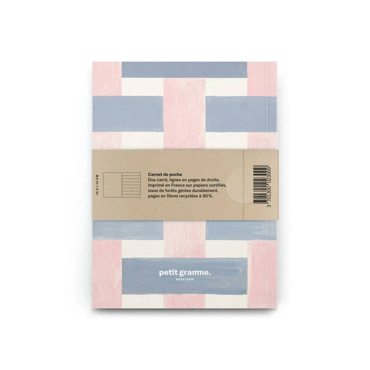 kleines Notizbuch rosa grau - Image 2