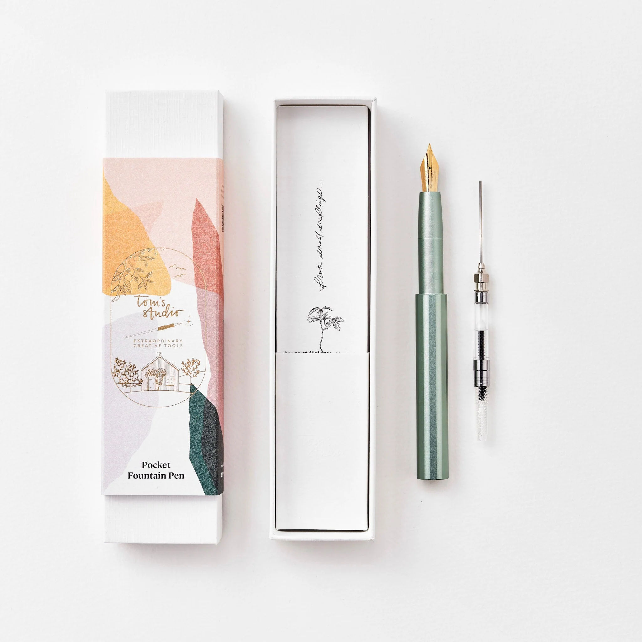 The Studio Pocket Fountain Pen 2.0: Sage / Fine - Image 2