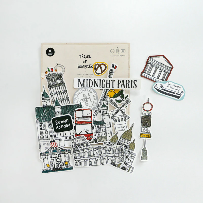 Große Sticker TRAVEL – Some Where: Midnight Paris