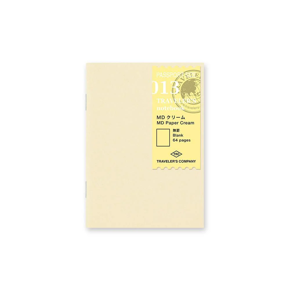TRAVELER’S notebook Passport 013 Blank MD Paper Cream | Blanko Refill