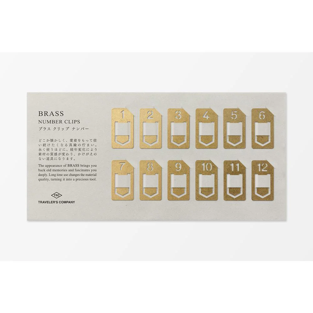 TRAVELER´S COMPANY Brass Number Clips - Image 3