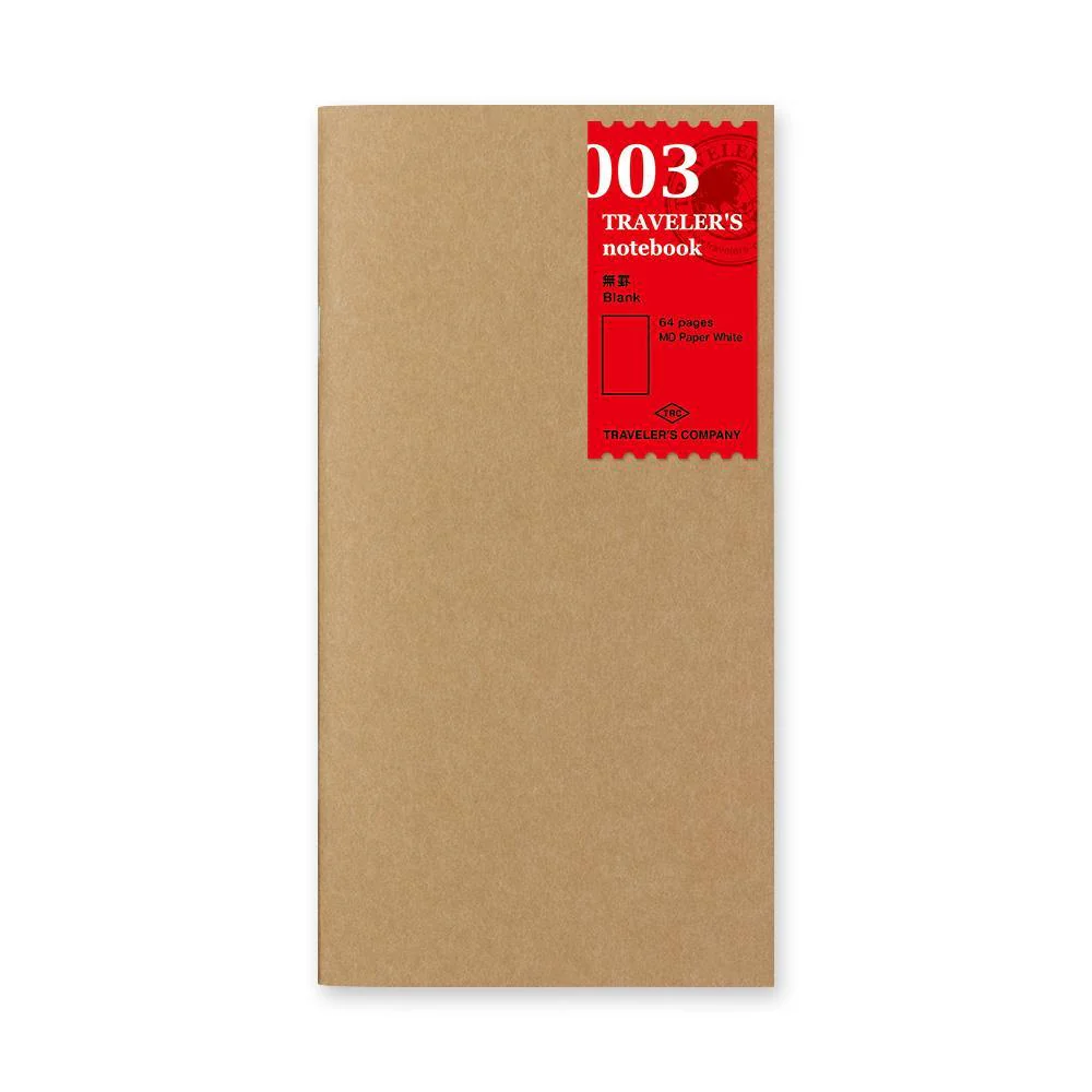 TRAVELER'S notebook regular 003 blank white