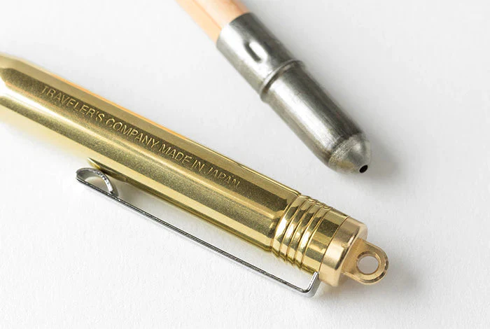 TRC Brass Ballpoint Pen | kompakter Messing Kugelschreiber - Image 5