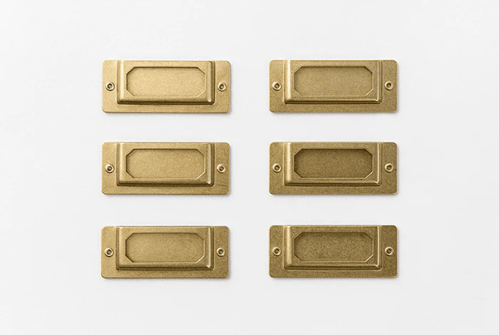 TRC Brass Label Plates - Messing Etikettenhalter - Image 5