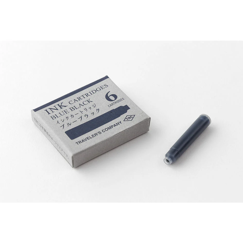 TRC Cartrige for Brass Fountain & Rollerball Pen  Blue Black - Image 3