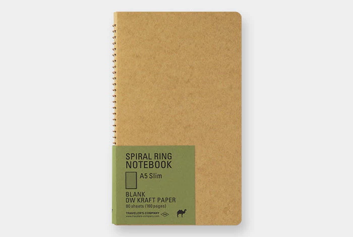 TRC SPIRAL RING NOTEBOOK A5 Slim DW Kraft