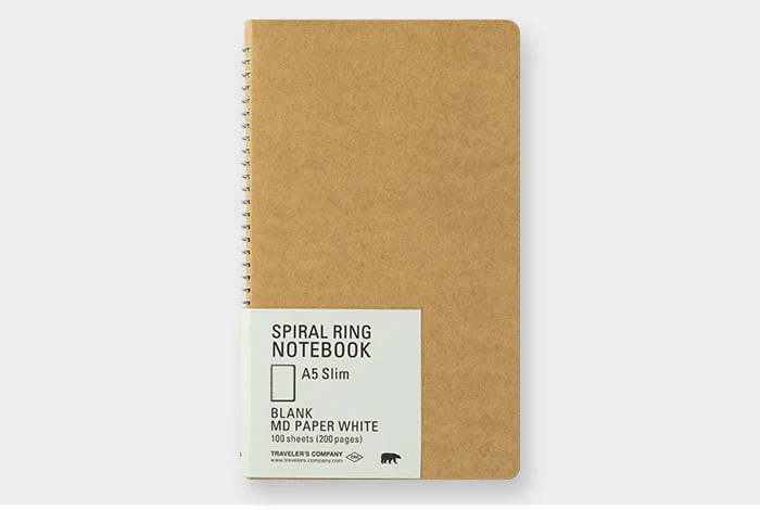 TRC SPIRAL RING NOTEBOOK A5 Slim MD White - Image 10