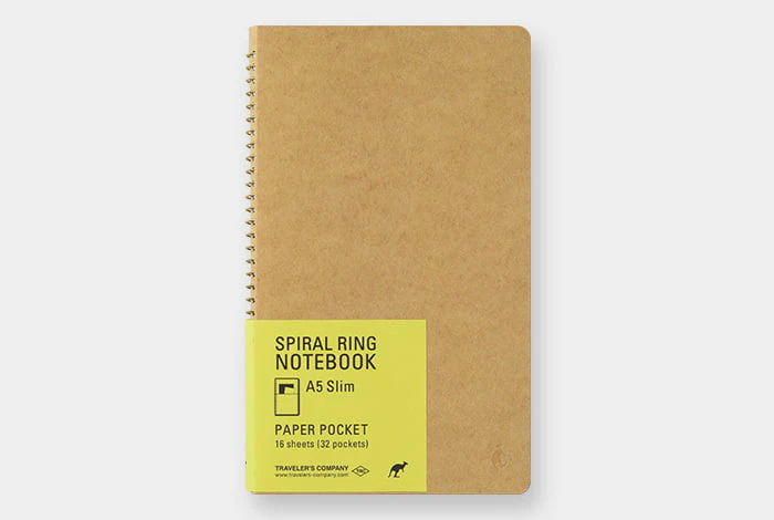 TRC SPIRAL RING NOTEBOOK A5 Slim Paper Pocket