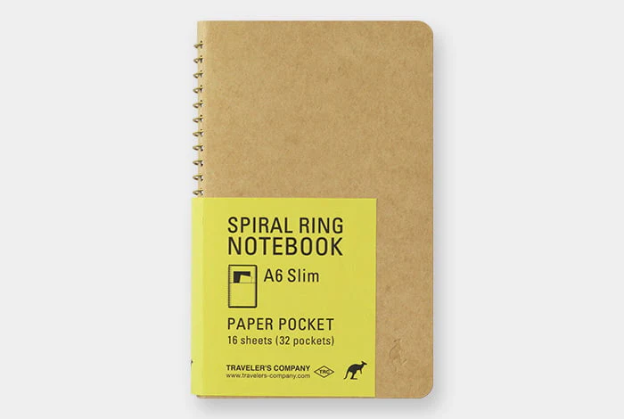 TRC SPIRAL RING NOTEBOOK A6 Slim Paper Pocket - Image 6