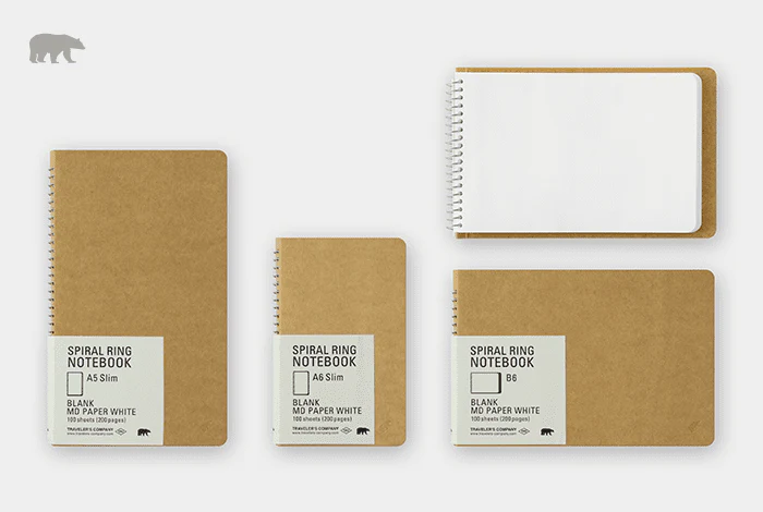 TRC SPIRAL RING NOTEBOOK B6 MD White - Image 3