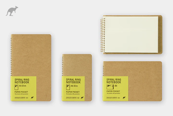 TRC SPIRAL RING NOTEBOOK B6 Paper Pocket - Image 3