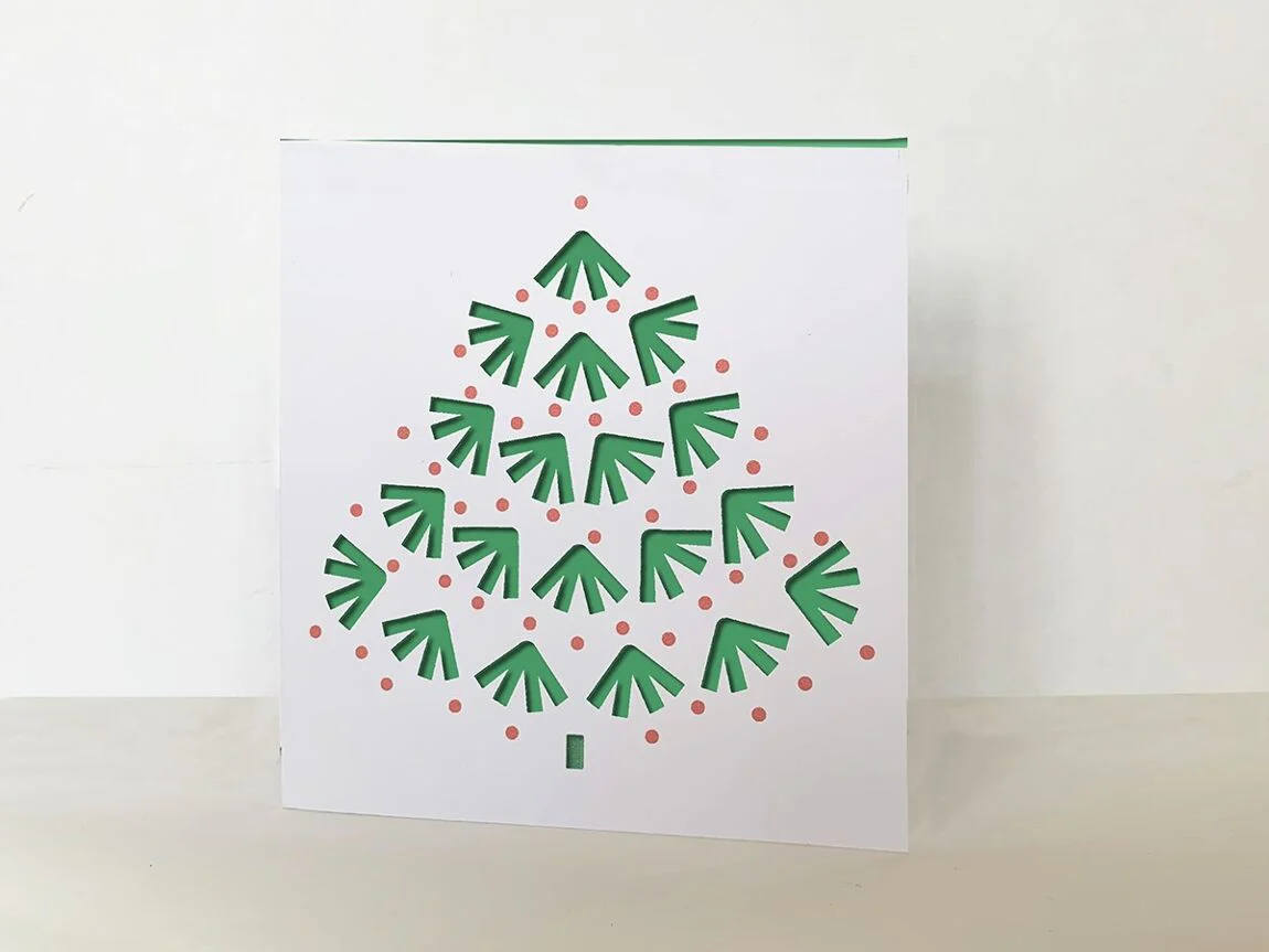 Weihnachtsbaum - Cut Out Karte