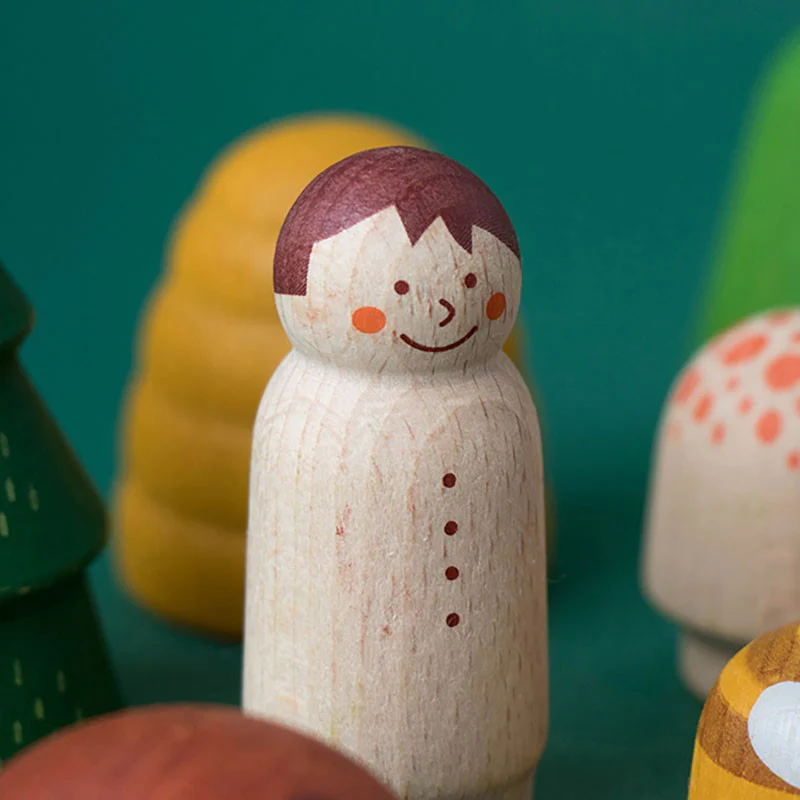 WOODEN WORLD FOREST - Wald und Waldfiguren aus Holz - Image 4