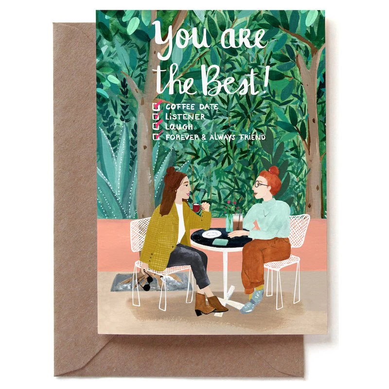 Grußkarte - You are the best friend