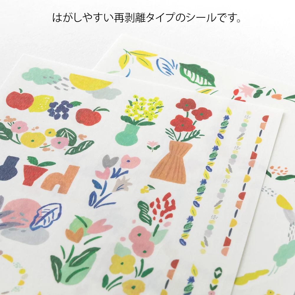 Yuru Log Sticker 2 Blatt Motif Textile - Image 3