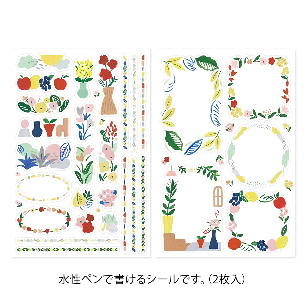 Yuru Log Sticker 2 Blatt Motif Textile - Image 4