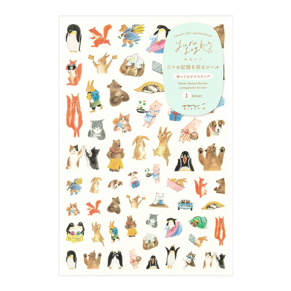 Yuru Log Sticker Animals