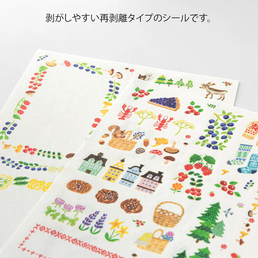 Yuru Log Sticker 2 Blatt Scandinavia - Image 3
