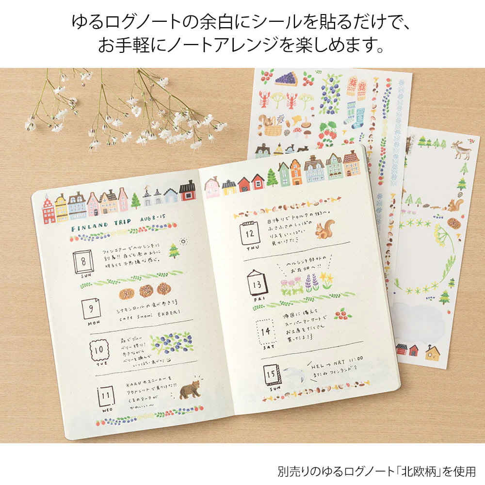 Yuru Log Sticker 2 Blatt Scandinavia - Image 4